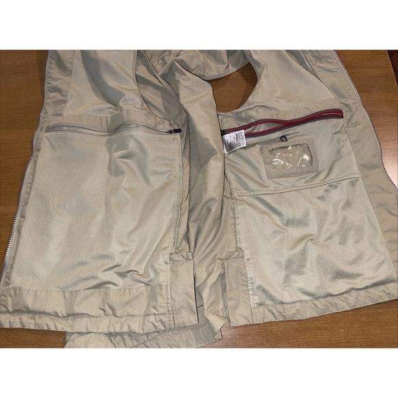 ScotteVest Vest Mens L Beige Utility Cargo 9 Pocket Travel Full Zip Outdoors - Picture 6 of 14